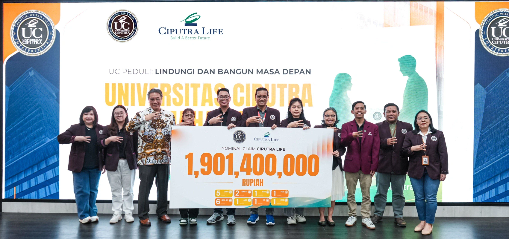 President Director Ciputra Life Hengky Djojosantoso menyampaikan dukungan terhadap perlindungan pendidikan mahasiswa melalui kolaborasi dengan Universitas Ciputra.