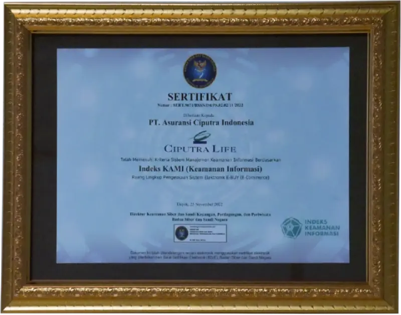 Sertifikasi Indeks Keamanan Informasi
